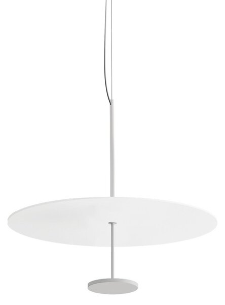 Linea Light LED viseća svjetiljka Stilo_P, bijela, Ø 55 cm, IP40, prigušiva, Bijela, Dnevni boravak/blagovaonica, Aluminij