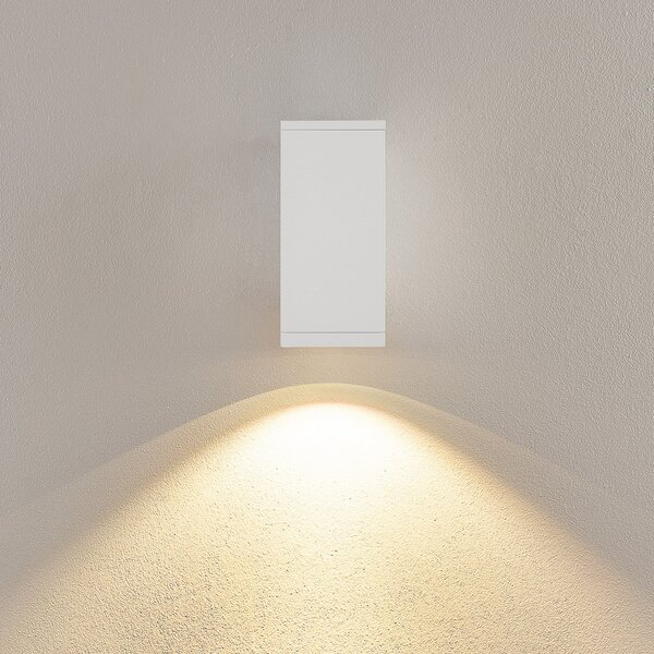 Deko-Light ShoreLine Pro Square LED vanjska zidna svjetiljka, bijela, 830/840, prigušiva, Bijela, Aluminij