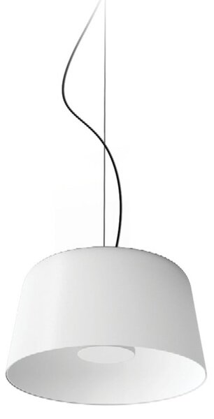 Linea Light LED viseća svjetiljka Delfi_P, bijela, Ø 35 cm, metalna, prigušiva, Bijela, Dnevni boravak/blagovaonica, Aluminij