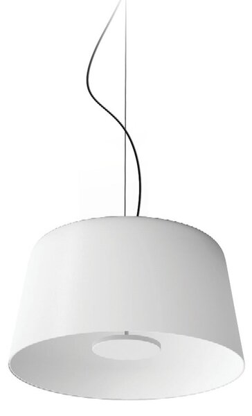 Linea Light LED viseća svjetiljka Delfi_P, bijela, Ø 45 cm, metalna, prigušiva, Bijela, Dnevni boravak/blagovaonica, Aluminij