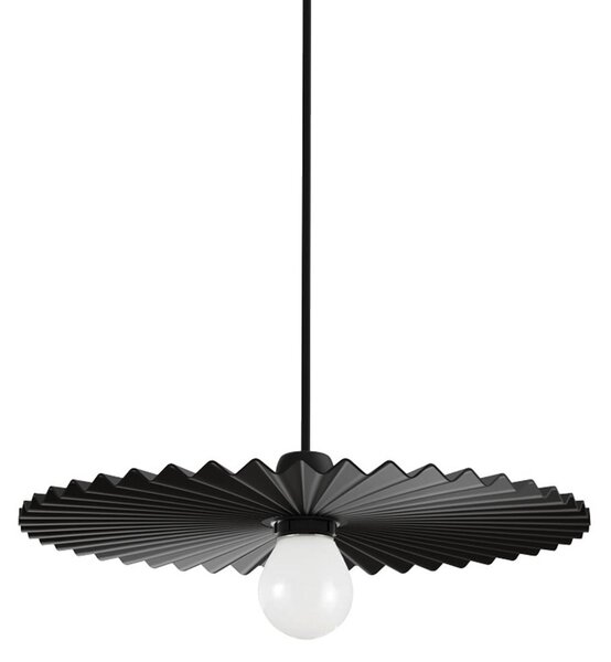 Linea Light Doge_P viseća svjetiljka, crna, metalna, Ø 39 cm, E27, prigušiva, Crno, Dnevni boravak/blagovaonica, Aluminij