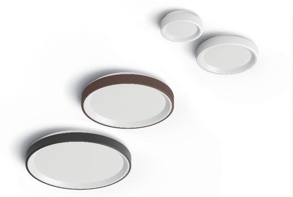 Linea Light LED zidna svjetiljka Iside, crna, metalna, Ø 35 cm, IP40, prigušiva, Crno, Dnevni boravak/blagovaonica, Metal