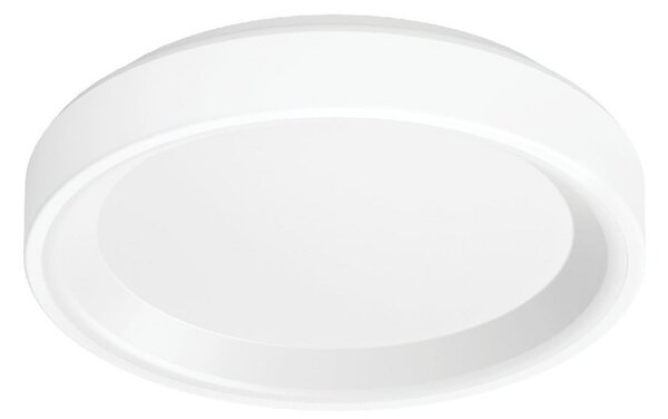 Linea Light LED zidna svjetiljka Iside, bijela, metalna, Ø 35 cm, IP40, prigušiva, Bijela, Dnevni boravak/blagovaonica, Metal