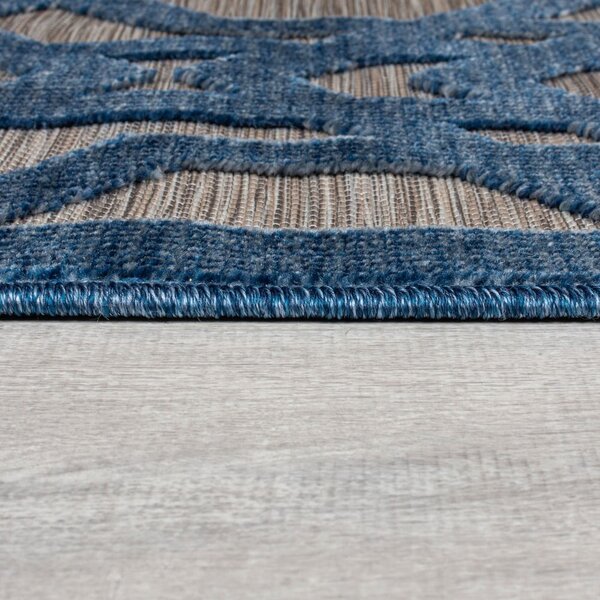 Plavi vanjski tepih 230x66 cm Oro - Flair Rugs