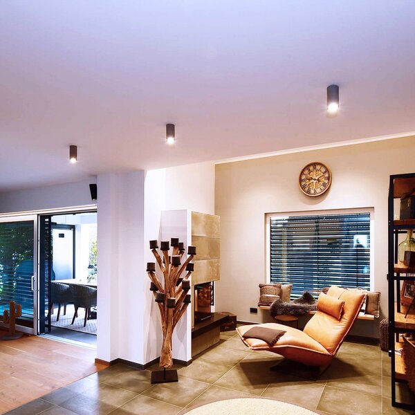Deko-Light LED downlight Lucea 6, crna, aluminij, 2700 K, prigušiva, Crno, Dnevni boravak/blagovaonica, Aluminij