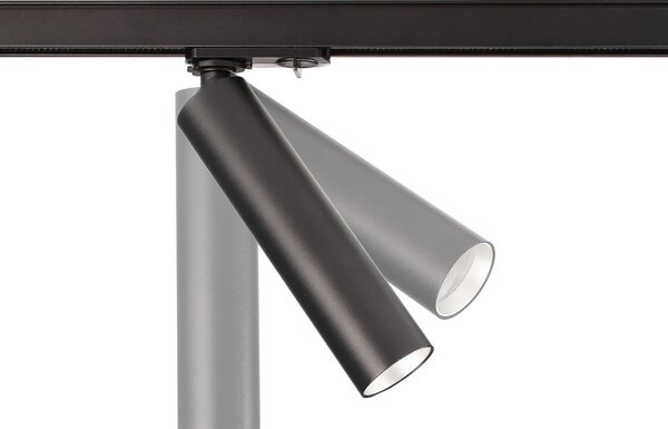 Deko-Light LED reflektor za šine Slim, jednofazni, crni, aluminij, 5W, 2700 K, prigušiva, Crno, Dnevni boravak/blagovaonica, Aluminij