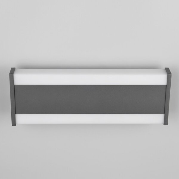 Trio Lighting DAWSON LED vanjska zidna svjetiljka, 30 cm, antracit IP54 CCT gore/dolje, Crno, Aluminij, Zidni kvadrat