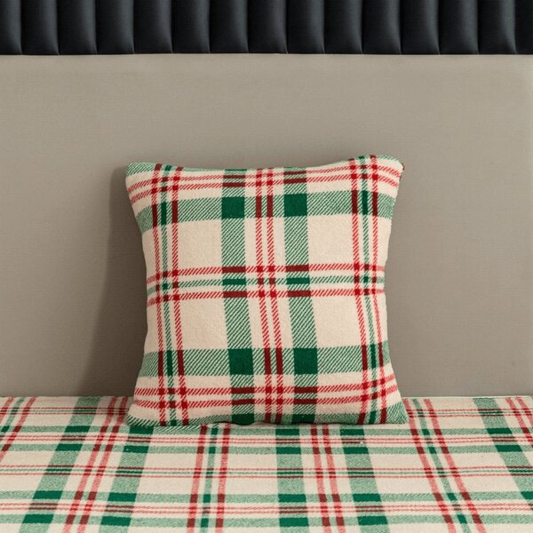 Jastučnica od mikroplyša WINTER PLAID 45x45 cm, šarena