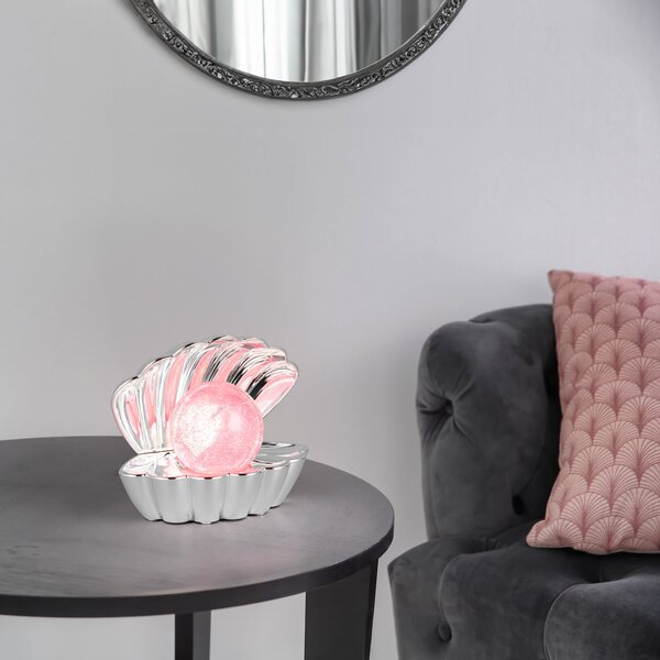 Reality Leuchten Shelly LED stolna lampa, kromirana, plastična, 18 cm, RGB, Metalik, Dnevni boravak/blagovaonica, Plastika