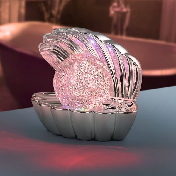 Reality Leuchten Shelly LED stolna lampa, kromirana, plastična, 18 cm, RGB, Metalik, Dnevni boravak/blagovaonica, Plastika