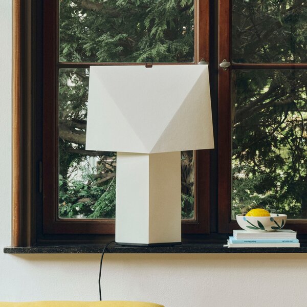 HAY Aplat stolna lampa, visina 44 cm, bijela, papirnati ubrus, E14, Bijela, Dnevni boravak/blagovaonica, Papirnati karton