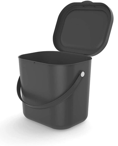 Tamno siva kanta za bio otpad 6 l Albula – Rotho