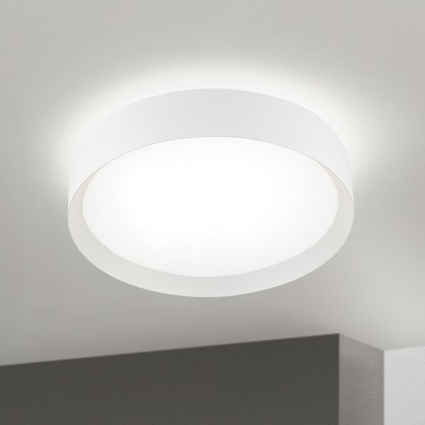 ORION LED stropna svjetiljka VARIO, Ø 40 cm, bijela, metalna, CCT, prigušljiva, prigušiva, Bijela, Dnevni boravak/blagovaonica, Metal