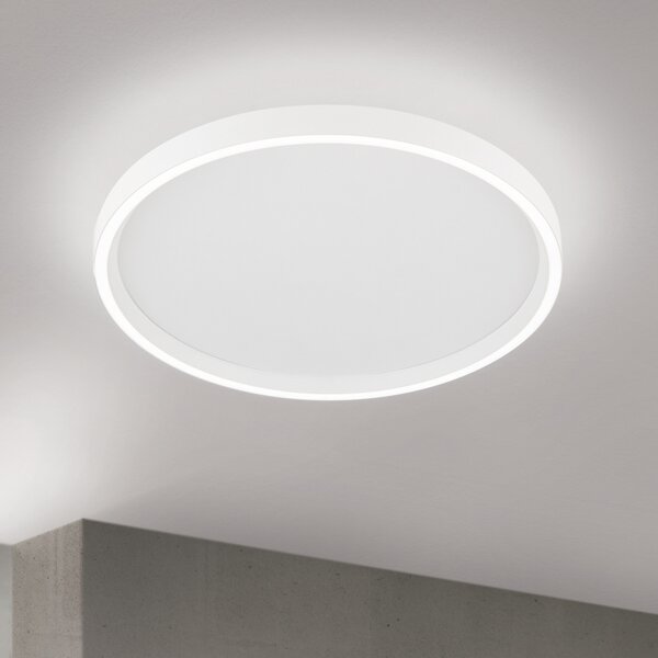 ORION MASCA LED stropna svjetiljka, bijela, Ø 40 cm, CCT, metalna, prigušljiva, prigušiva, Bijela, Dnevni boravak/blagovaonica, Metal