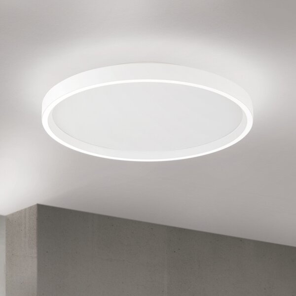 ORION MASCA LED stropna svjetiljka, bijela, Ø 40 cm, CCT, metalna, prigušljiva, prigušiva, Bijela, Dnevni boravak/blagovaonica, Metal