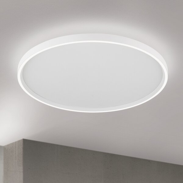 ORION MASCA LED stropna svjetiljka, bijela, Ø 60 cm, CCT, metalna, prigušljiva, prigušiva, Bijela, Dnevni boravak/blagovaonica, Metal