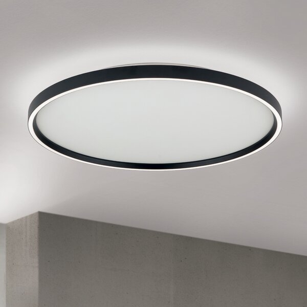 ORION MASCA LED stropna svjetiljka, crna, Ø 60 cm, CCT, metalna, prigušljiva, prigušiva, Crno, Dnevni boravak/blagovaonica, Metal