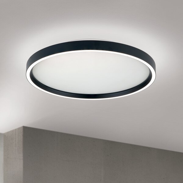 ORION MASCA LED stropna svjetiljka, crna, Ø 40 cm, CCT, metalna, prigušljiva, prigušiva, Crno, Dnevni boravak/blagovaonica, Metal