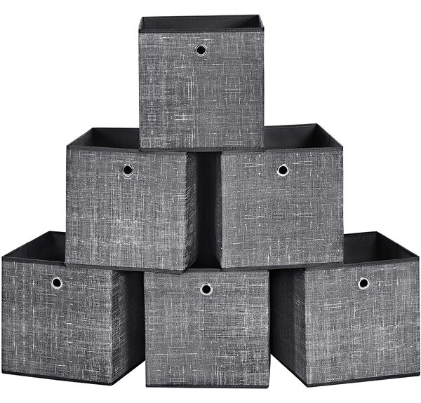Sklopive kutije za pohranu, set od 6 komada, 30 x 30 x 30 cm