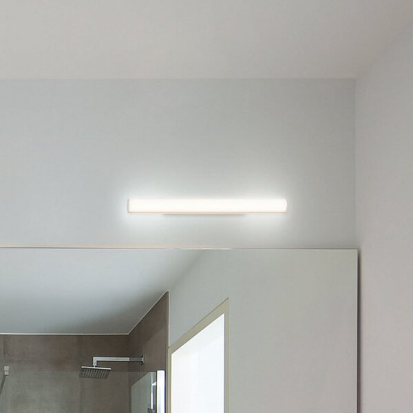 Wever & Ducré Lighting WEVER DUCRÉ LED zidna svjetiljka Mirba 2.0 crno/bijela 61cm IP44, Bijela, kupaonica, Plastika