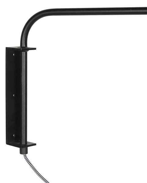 Steinhauer Zidna lampa Bloeba, crni blato, projekcija 140 cm, cican, Crno, Dnevni boravak/blagovaonica, Metal