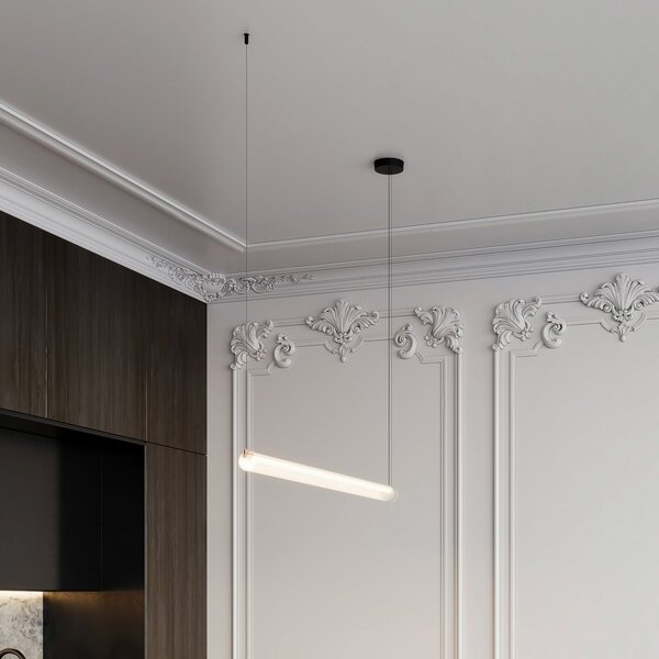 Wever & Ducré Lighting WEVER DUCRÉ LED viseća svjetiljka Finelle 1.0 bež 2700K dim, prigušiva, Bež, Dnevni boravak/blagovaonica, Staklo