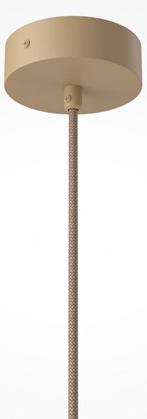 Maytoni Tavo viseća svjetiljka, bež, travertin/staklo, Ø 20 cm, prigušiva, Bež, Dnevni boravak/blagovaonica, Staklo