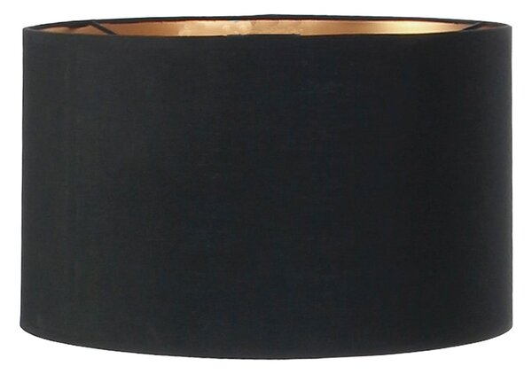 Steinhauer Stang 3984ZW stolna lampa, crna/crna i zlatni čintz, 55 cm, prigušiva, Crno, Dnevni boravak/blagovaonica, Tkanina / tekstil