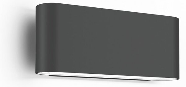 Wever & Ducré Lighting WEVER DUCRÉ LED vanjska zidna svjetiljka Kiosk 1.0 antracit 2700 K, prigušiva, Sivo, Aluminij, Zidni kvadrat