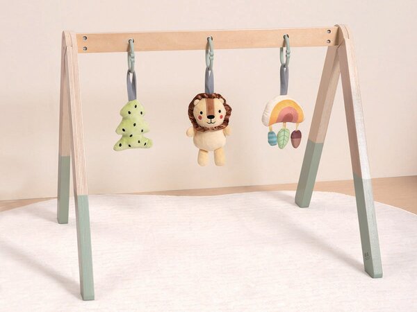 TookyToy Drvena kućica za igru ​​za djecu s igračkama