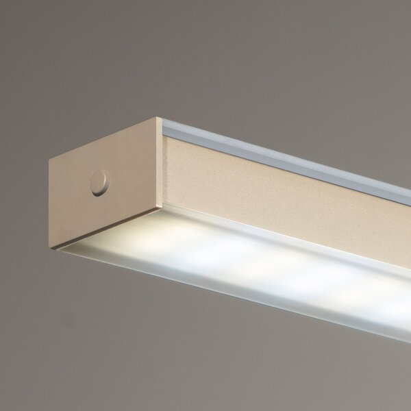 FISCHER & HONSEL Valeno LED viseća svjetiljka, pijesak, duljina 115 cm, CCT, dodirni prigušivač, prigušiva, Bež, Dnevni boravak/blagovaonica, Metal