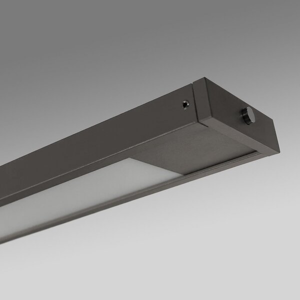 FISCHER & HONSEL Marlo LED viseća svjetiljka, siva, duljina 120 cm, CCT, dodirni prigušivač, prigušiva, Sivo, Dnevni boravak/blagovaonica, Metal