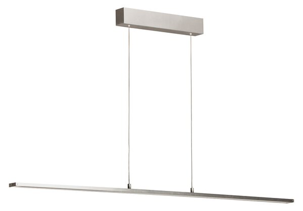 FISCHER & HONSEL Marlo LED viseća svjetiljka, aluminij, duljina 140 cm, CCT, prigušivanje dodirom, prigušiva, Metalik, Dnevni boravak/blagovaonica, Metal
