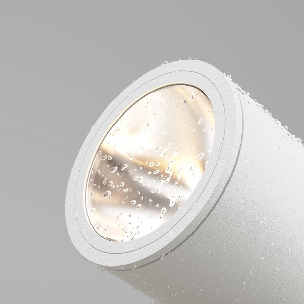 Maytoni LED reflektor s šiljkom za pod Bern, bijeli, aluminijski, IP65, Bijela, Aluminij