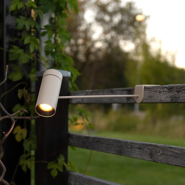 Konstsmide LED punjiva stolna lampa Multi, boje pijeska, visina 30 cm, IP54, prigušiva, Bež, Dnevni boravak/blagovaonica, Aluminij
