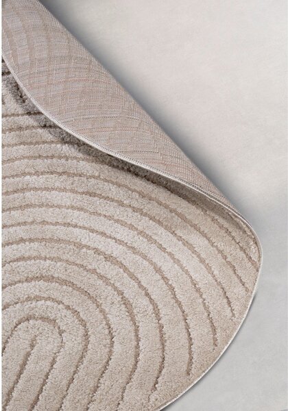 Bež okrugao tepih ø 160 cm Panglao New York Taupe – Elle Decoration