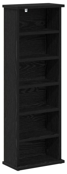 CD ormar Crni hrast 60 x 17 x 92 cm Konstruirano drvo - Crni hrast 1 60 x 17 x 92 cm