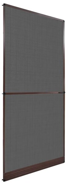 Zaslon za insekte s čepom Smeđa i crna 100 x 215 cm - Smeđa 100 x 215 cm
