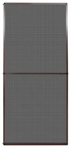 Zaslon za insekte s čepom Smeđa i crna 100 x 215 cm - Smeđa 100 x 215 cm
