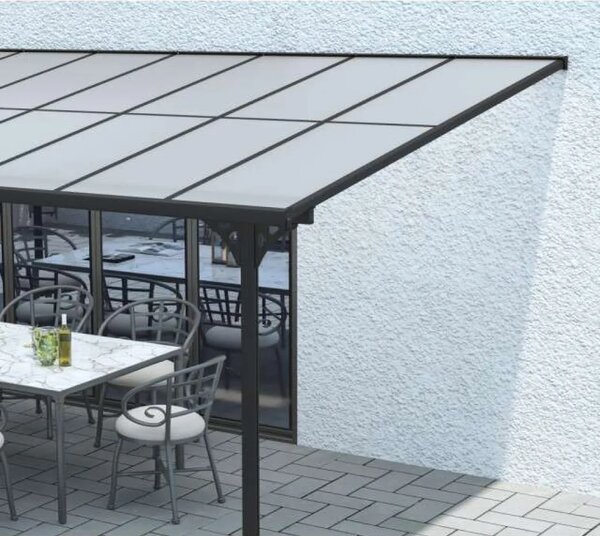 Westmann - Aluminijska nadstrešnica za terasu Bruce 6m | Crna | 300x617x270 cm - BRANDED IN GERMANY