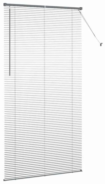 Venecijanska roleta Tamnosiva 220 x 110 cm 25 mm Aluminij - Tamnosiva 110 x 220 cm
