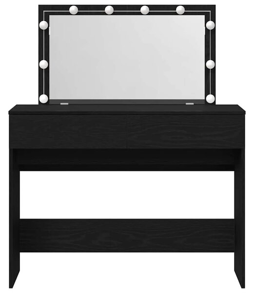 Toaletni stol Crni hrast 100 x 40 x 120 cm Konstruirano drvo - Crni hrast