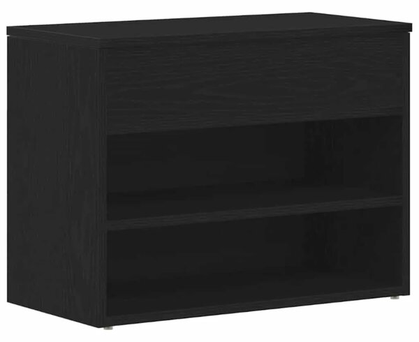 Klupa za cipele 60 x 30 x 45 cm Konstruirano drvo Crni hrast - Crni hrast 60 x 30 x 45 cm