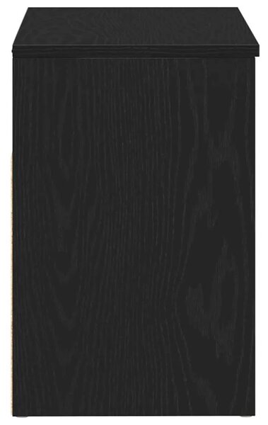 Klupa za cipele 60 x 30 x 45 cm Konstruirano drvo Crni hrast - Crni hrast 60 x 30 x 45 cm