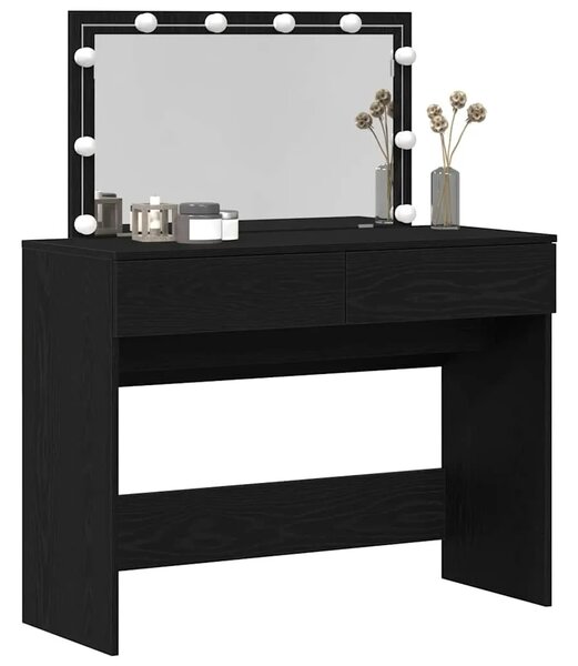 Toaletni stol Crni hrast 100 x 40 x 120 cm Konstruirano drvo - Crni hrast