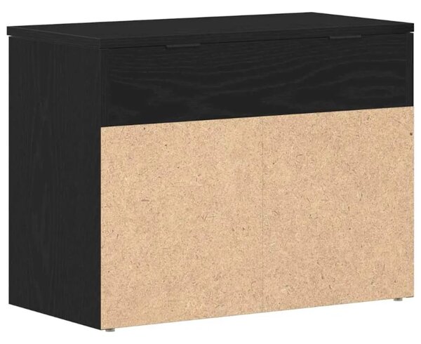 Klupa za cipele 60 x 30 x 45 cm Konstruirano drvo Crni hrast - Crni hrast 60 x 30 x 45 cm