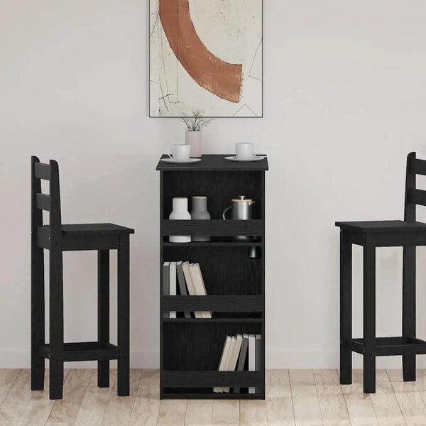 Barski stol sa policom za odlaganje crni hrast 102x50x103 5 cm - Crni hrast