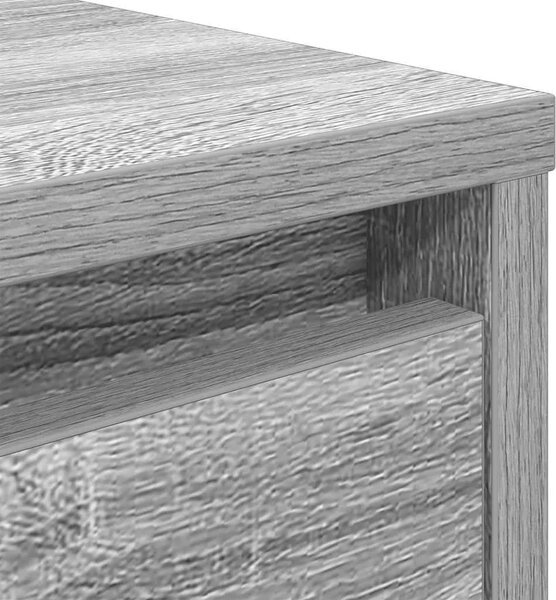 Stol za kavu s ladicama sivog sonome 70 5x70x40 cm - Sivi hrast sonoma 70.5 x 70 x 40 cm