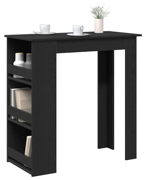 Barski stol sa policom za odlaganje crni hrast 102x50x103 5 cm - Crni hrast