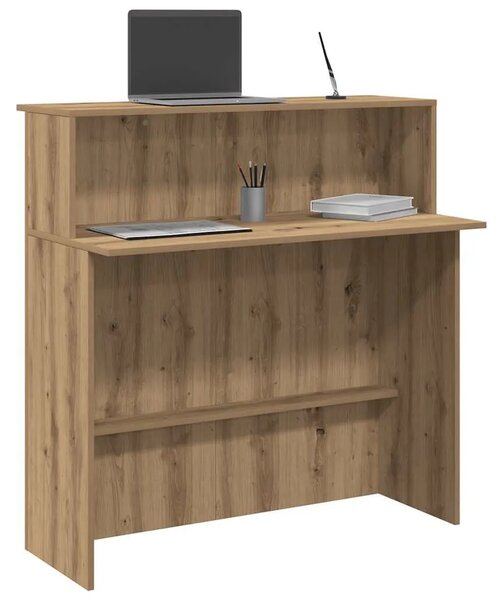Recepcijski stol 100x50x103 5 cm od konstruiranog drva - Hrast artisan